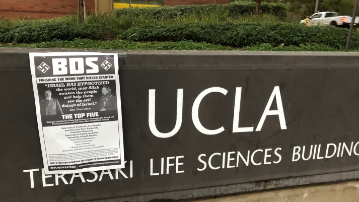 Stealth Newspapers and Posters Expose Jew Hatred at UCLA