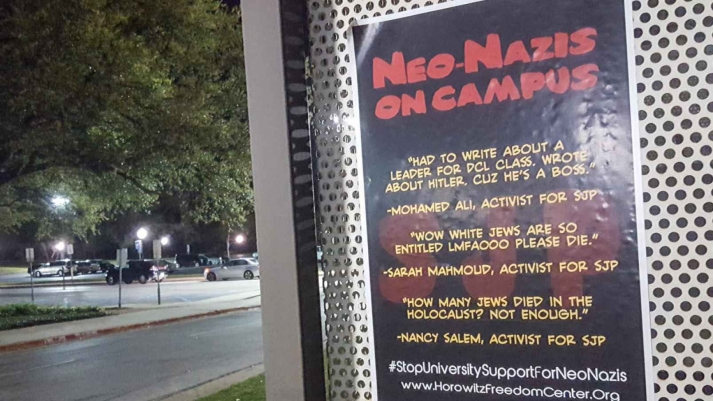 Texas SJP and MSA Activists Revealed as Neo-Nazis in Poster Campaign