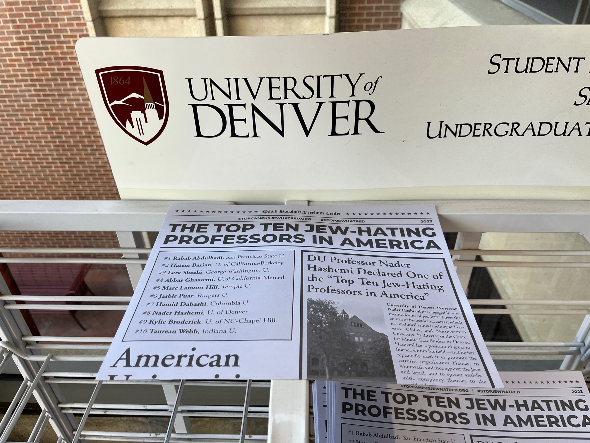 University of Denver Responds to Prof. Outed as a “Jew-Hater”